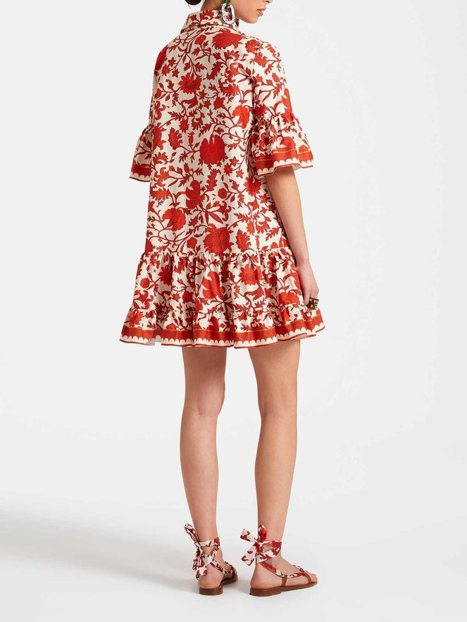 Unique Autumn Prints Mini Dress